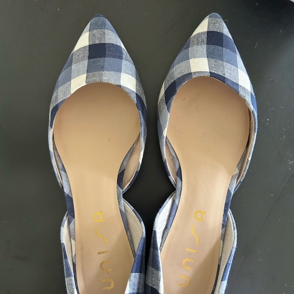 Unisa Blue Plaid Flats - Picture 3 of 5
